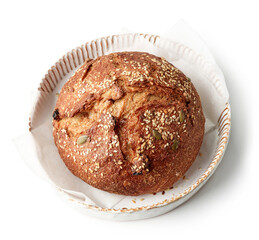 freshly baked artisan bread