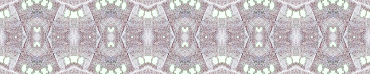 Simple Floral Border. Marrakech Texture Design. 