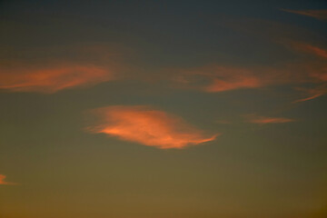 Sun on sunset sky. This file is cleaned and retouched.