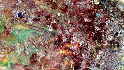 Colorful abstract background wallpaper. Modern motif visual art.  Mixtures of oil paint. Trendy...