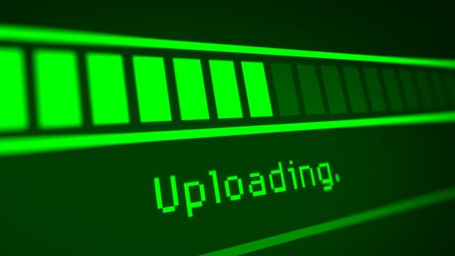 Animated Upload Progress Bar in Monitor Screen

