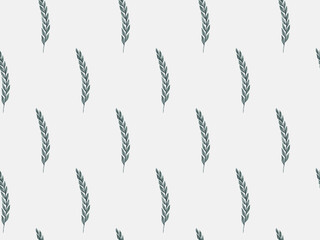 Seamless pattern. Floral print on a white background is ideal for textiles, printing, utensils and decor items.