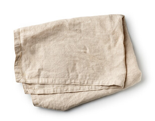 Fototapeta na wymiar folded linen napkin