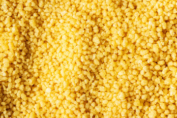 Dry yellow couscous