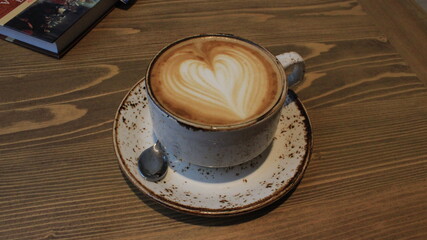 cup of coffee on the table 