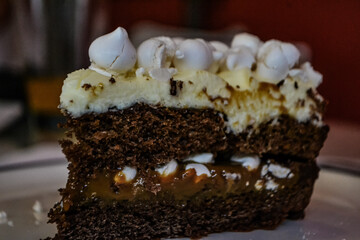 chocolate cake on a plate