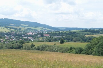 beautiful nature landscape in beskydy in eastern bohemia