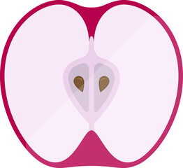 vector illustration of an apple on white background
