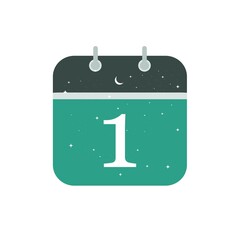 Calendar icon vector illustration. Flat design style. Vector calendar icon illustration isolated on White background. Calendar icon graphic design vector symbols. Mark the date, holiday, important day