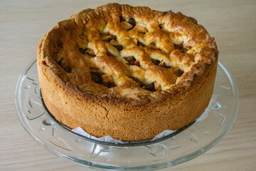 The real Dutch Grandmother's homemade apple pie: appeltaart! 
