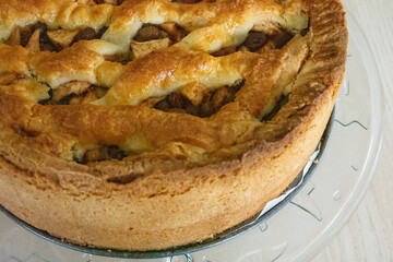 The real Dutch Grandmother's homemade apple pie: appeltaart! 