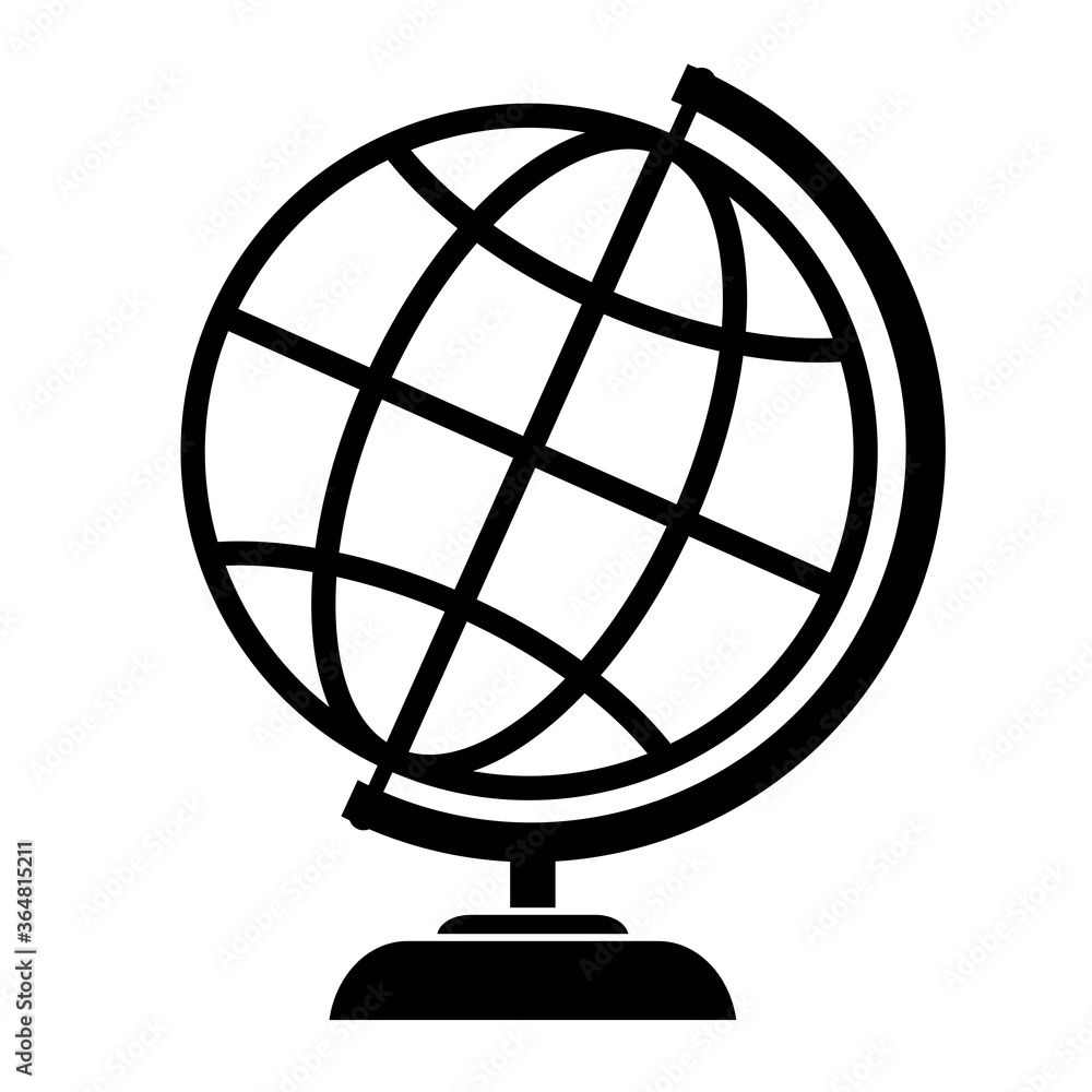 Canvas Prints globe vector icon