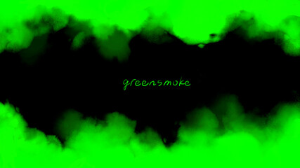 緑 煙　アブストラクト　デスクトップ　壁紙