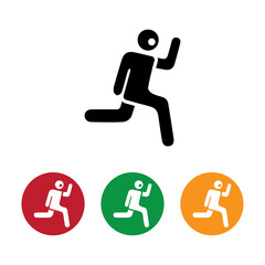 people Running gesture  illustration vector design