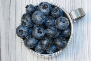 Summer blueberries in a bowl