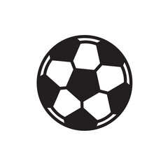 Soccer ball icon vector logo design template