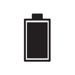 Battery icon vector logo illustration flat trendy