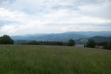 Fototapeta premium beautiful nature landscape in beskydy in eastern bohemia