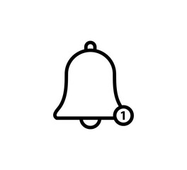 Alarm icon vector logo design template flat style