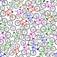 vector bike pattern
