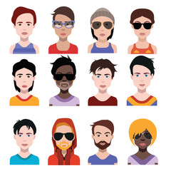 Collection of avatars  ( Man and woman Characters )