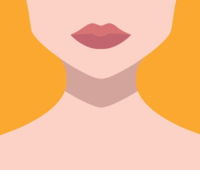 human mouth icon, lip icon