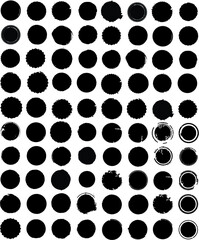 Grunge post Stamps Collection, Circles. Banners, Insignias , Logos, Icons, Labels and Badges Set . vector distress textures.blank shapes.