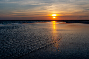 Obraz premium Sunset with Textures Small Wave