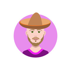 Avatar Icon, Man Avatar Vector