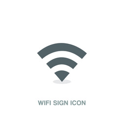 Wifi sign, wireless sign vector