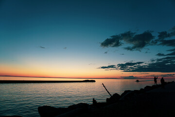 Port Wing Marina Lake Superior sunset