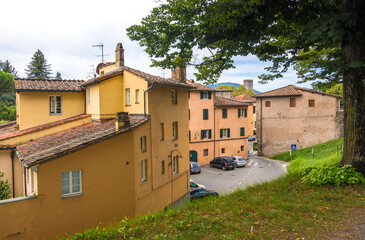 Fototapeta na wymiar Old buildings in Lucca, Tuscany, Italy