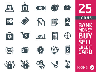 Banking and Finance icons ( set of 30 vector icon )