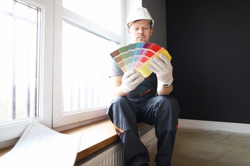 Concentrated professional foreman at work