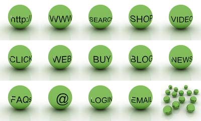 Abstract internet and network technology image, original 3d rendering