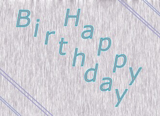 Happy birthday card and backgrounds of various colors for everyone