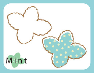 ミントのアイコン・イラスト。ベクター画像