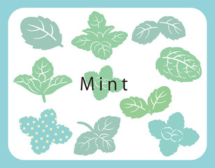 ミントのアイコン・イラスト・セット。ベクター画像 © 夏妃 吉野