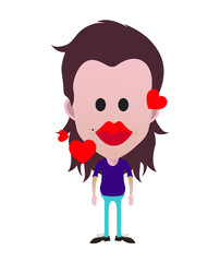 Cute little human figures