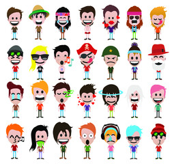 Cute little human figures