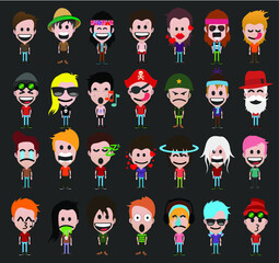 Cute little human figures