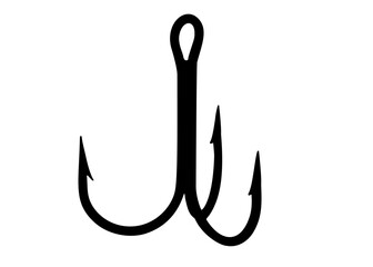 Triple fishing hook.