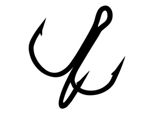 Triple fishing hook.