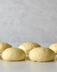 A step-by-step cooking processs rolls, buns
