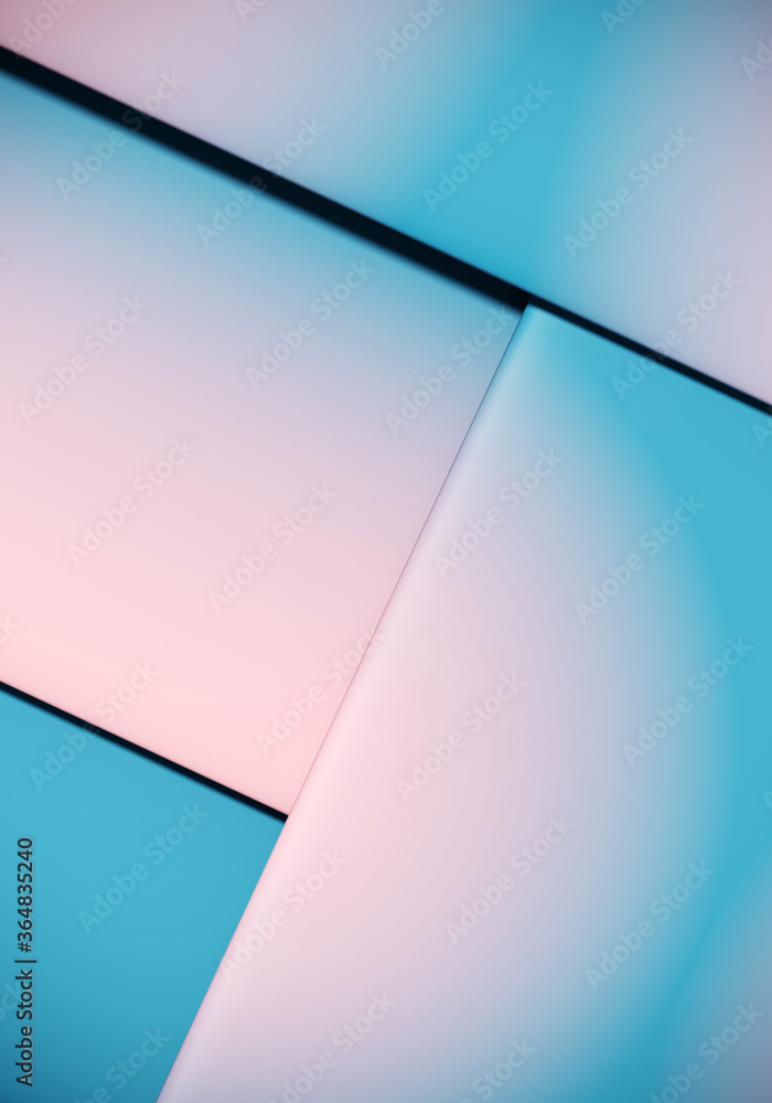 Poster minimal abstract mockup background for product presentation. top view of blending vibrant gradient o