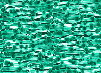Obraz premium Abstract seamless pattern with waves in Aqua Menthe tones