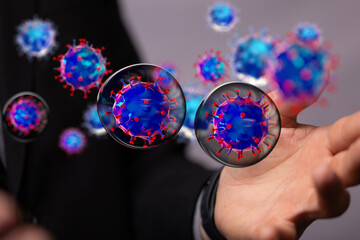 Corona Virus Healthcare Concept. Coronavirus protection Pandemic Sars Fever.