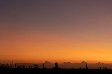 Obraz premium sunset in the desert