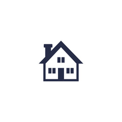Home flat icon for apps and website