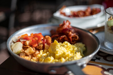 Eggs and bacon